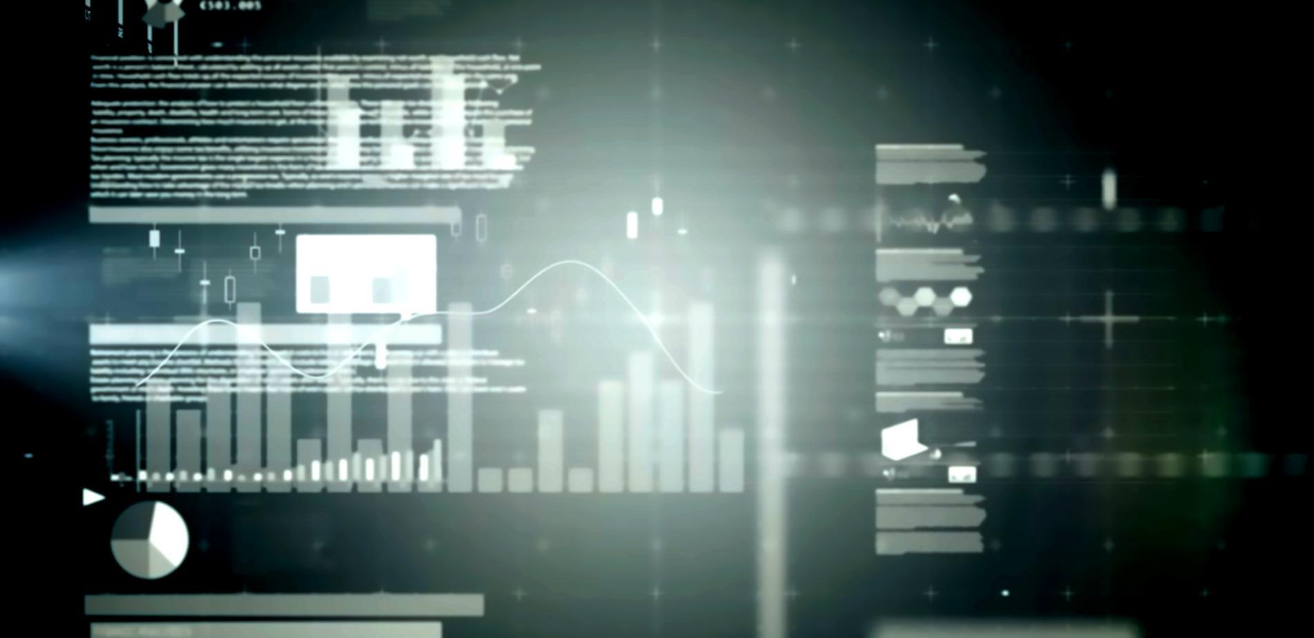 Financial reporting automation dashboard showing real-time data visualization
